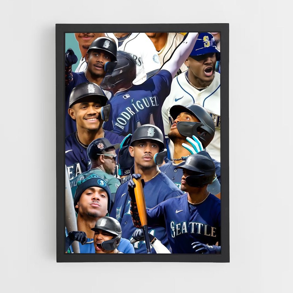Poster Sourires à Seattle – affiche Baseball (vue 2)
